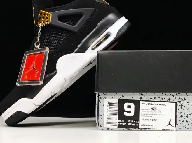 Bmlin shoes Metallic Black Jordan Gold-White 308497-032 4 Royalty Air 0515